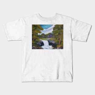 Evergreen Waterfall Kids T-Shirt